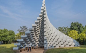 New Serpentine Gallery Pavilion is an Unzipped Wall of Bricks