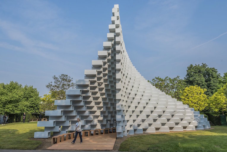 New Serpentine Gallery Pavilion is an Unzipped Wall of Bricks 